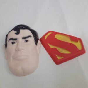 Vintage 1977 Superman Cake Topper Wilton Face Logo